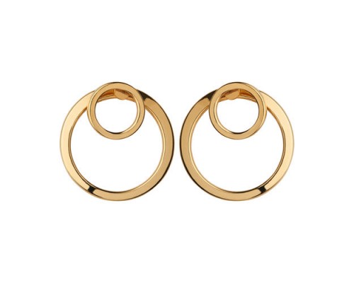 Whistles double circle gold earrings | SS16 shopping
